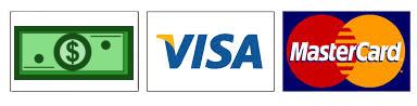 Cash, Visa, MasterCard